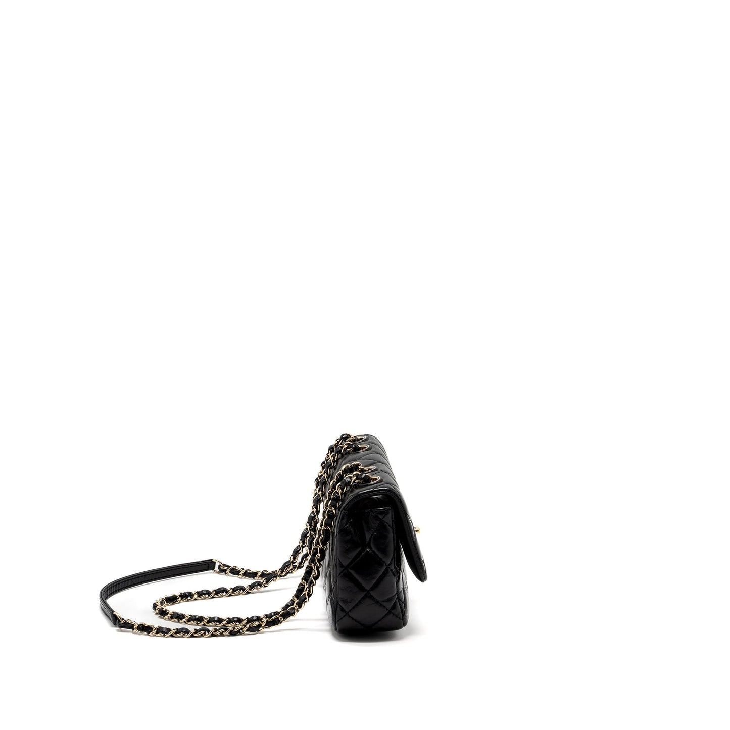 Chanel Mont Coco Flap Shiny Lambskin LGHW Black Shoulder Bag