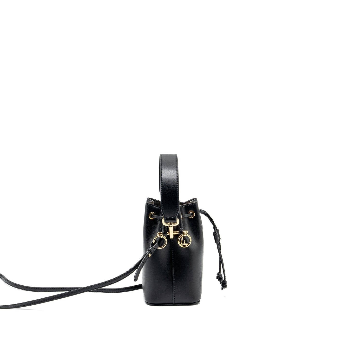 Fendi Mon Tresor Purse Calfskin Black Mini Bucket Bucket Bag