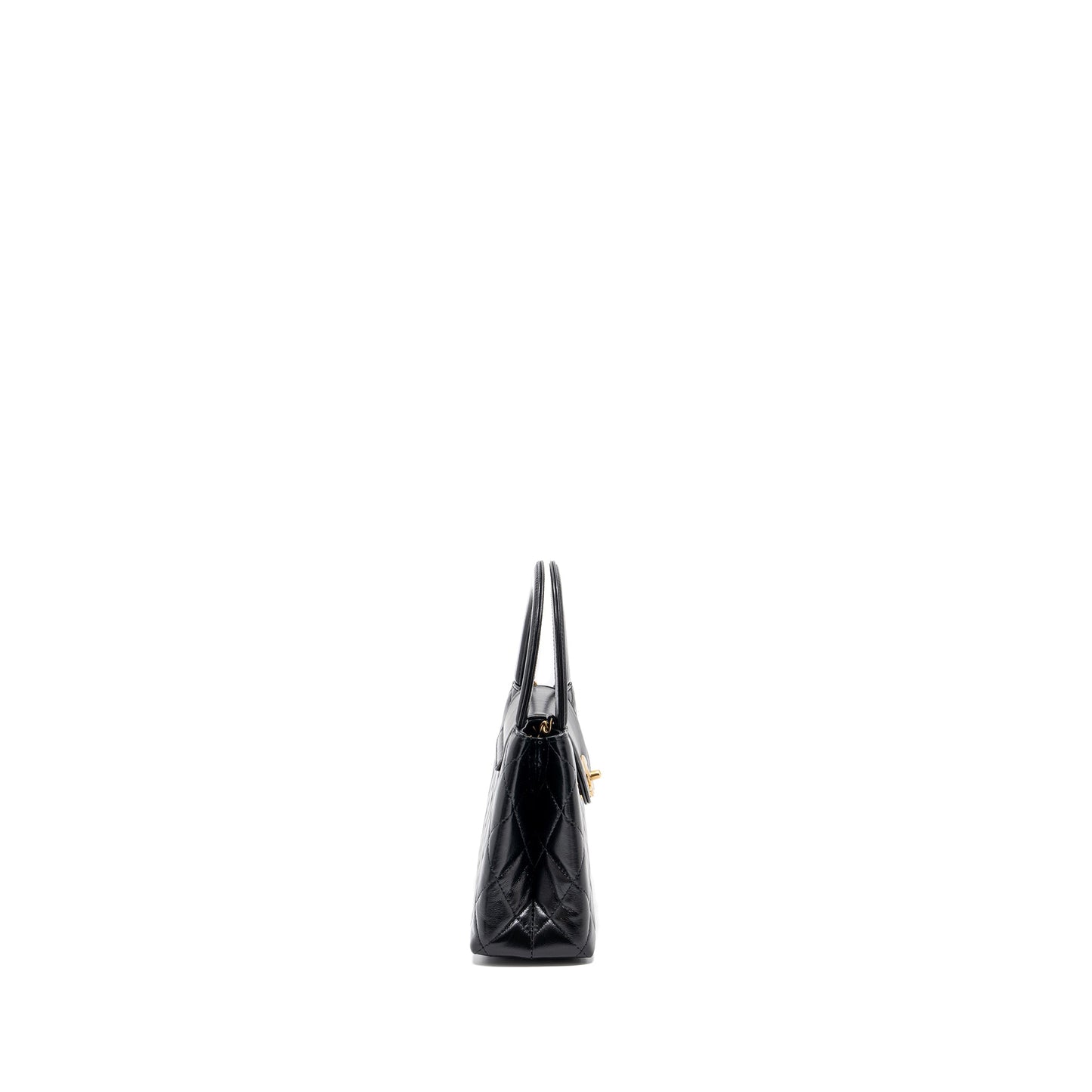 Chanel 23k Shopping Calfskin GHW Microchip Black Tote Bag