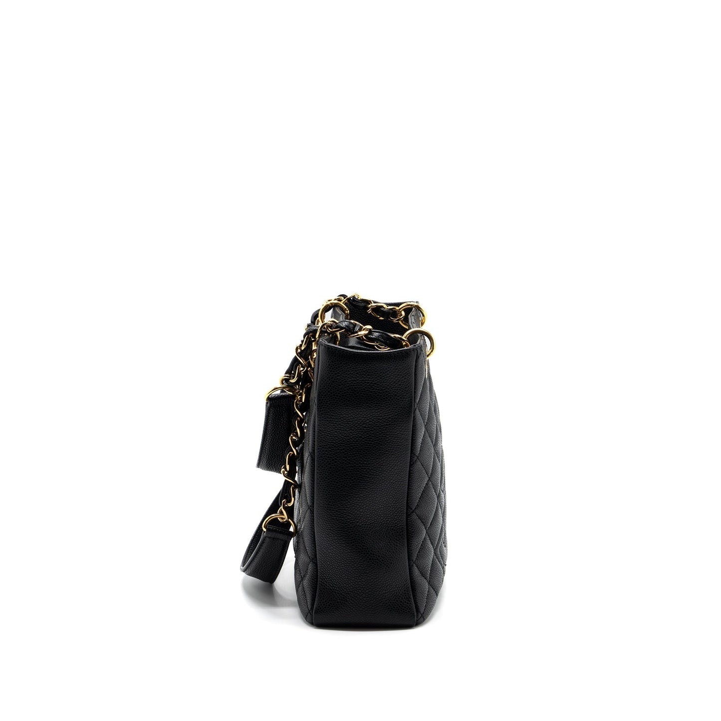 Chanel Grand Shopping Caviar GHW Black PM Tote Bag