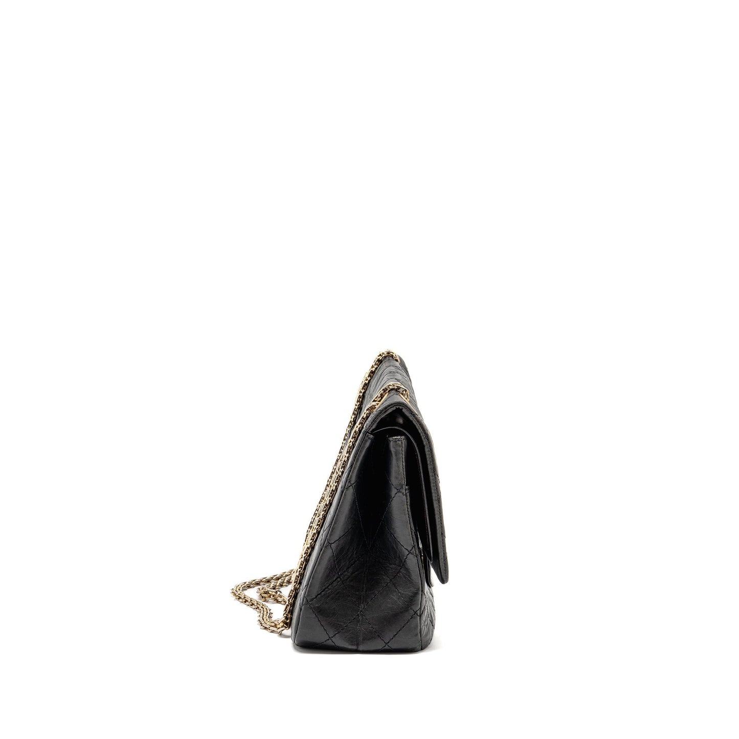 Chanel 2.55 227 reissue maxi flap aged Black Shoulder Bag