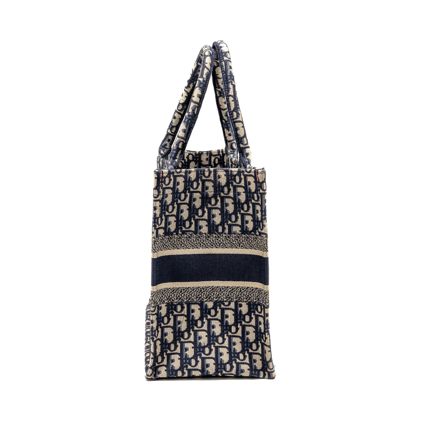 Dior Book Tote Oblique Embroidery Ecru Handbag Blue Medium Tote Bag Blue Handbag