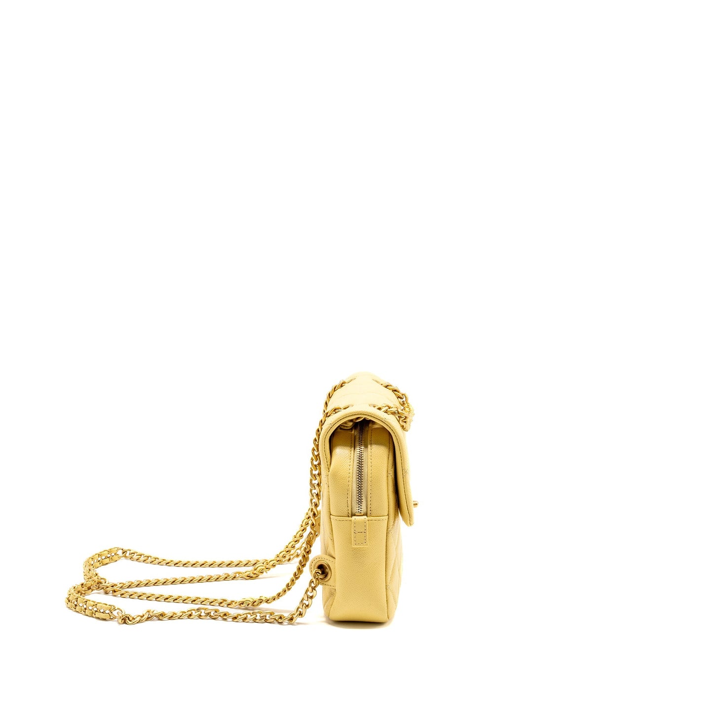 Chanel 22P quilted flap backpack caviar light