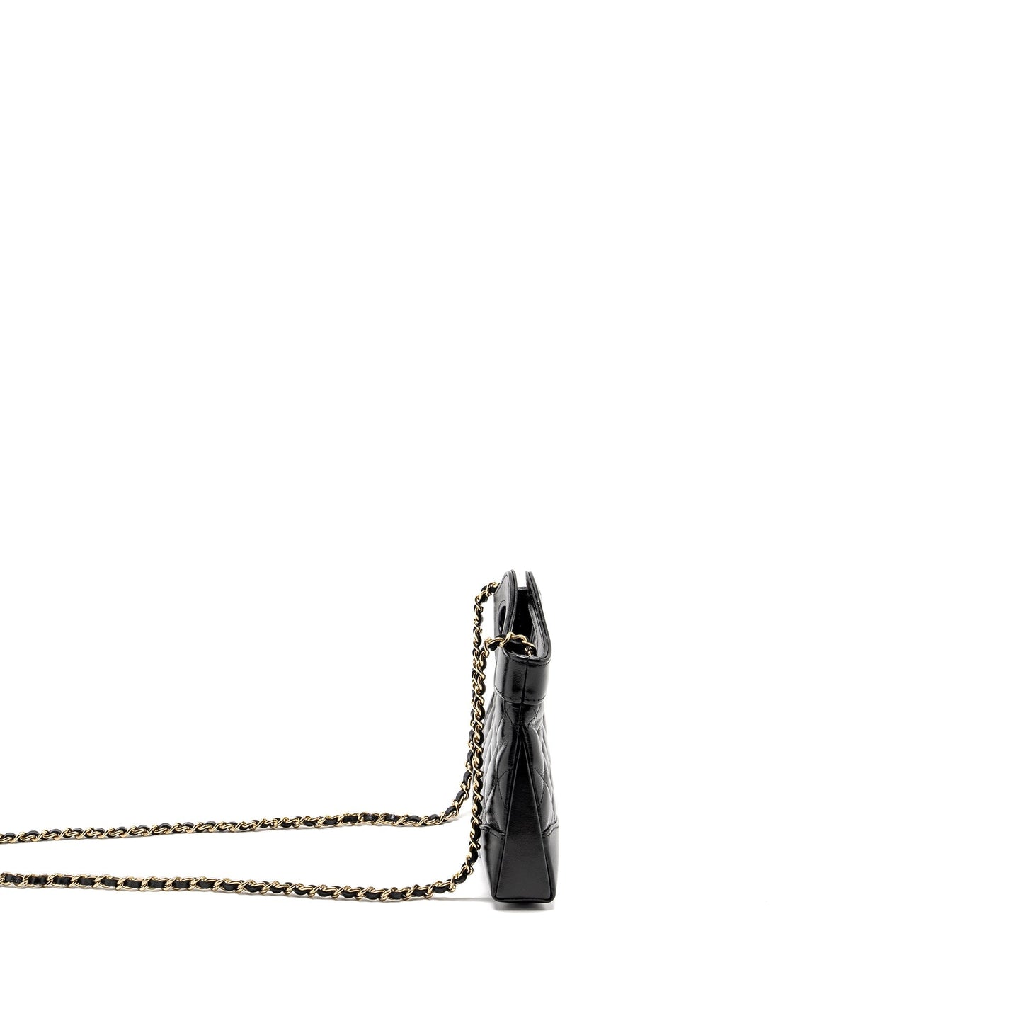 Chanel 31 Shiny Calfskin LGHW microchip Black Clutch Bag Black Lghwmicrochip