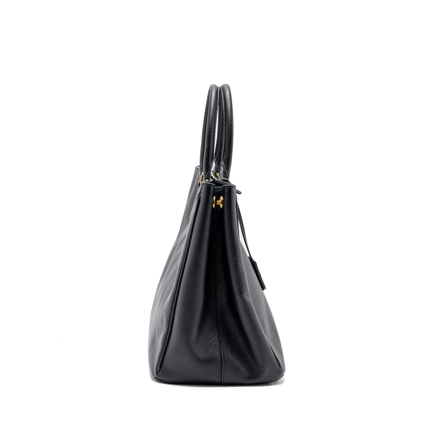Prada Tote Purse Saffiano Calfskin Handbag Black Large Tote Bag
