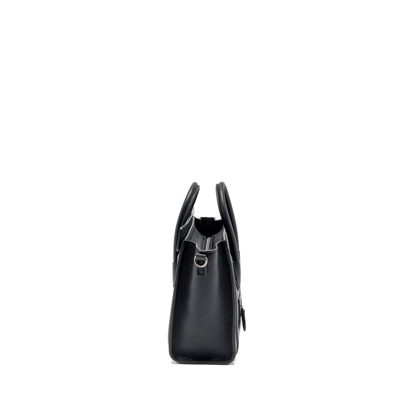 Celine Nano Luggage Purse Calfskin Handbag Black Travel Bag