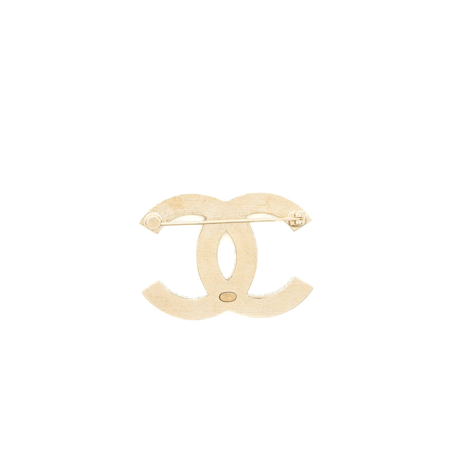 Chanel Giant CC Logo Light Tone Pink Gold Handbag