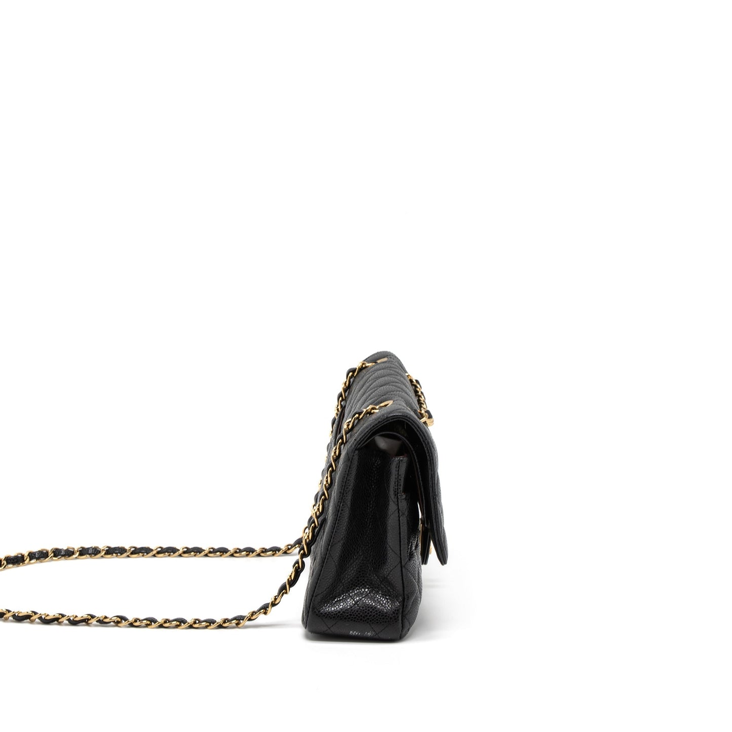 Chanel Classic Double Flap Caviar GHW Black Shoulder Bag Ghw 9