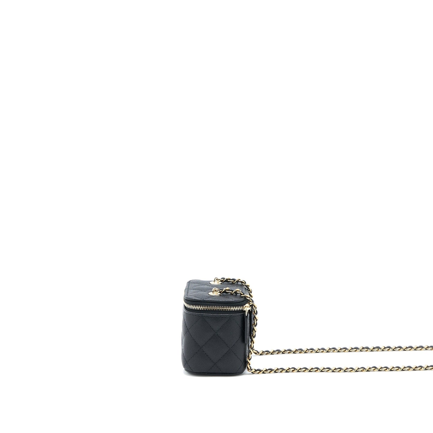 Chanel Vanity Caviar LGHW Black Mini Bag Lghw 3