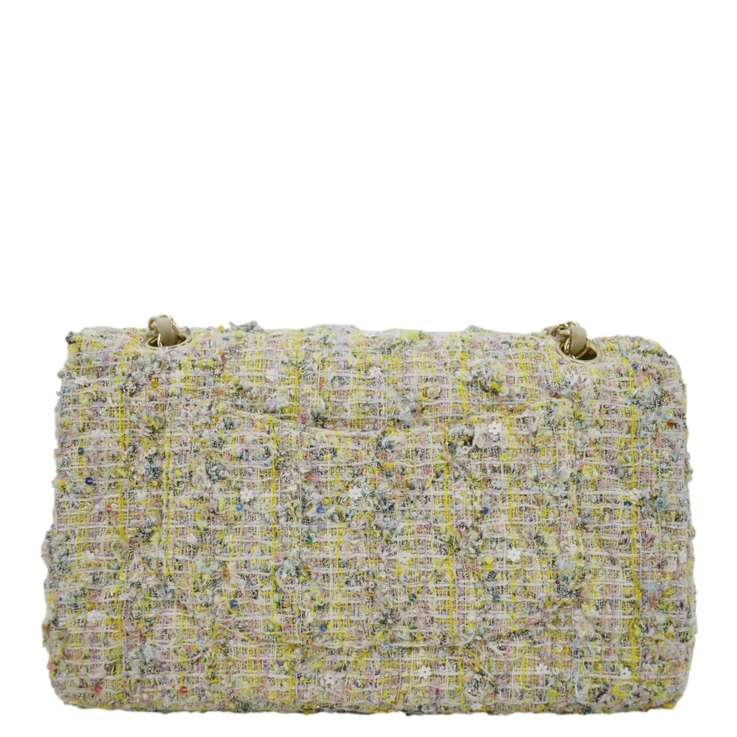 Chanel Garden Party Flap Tweed Pastel Travel Bag