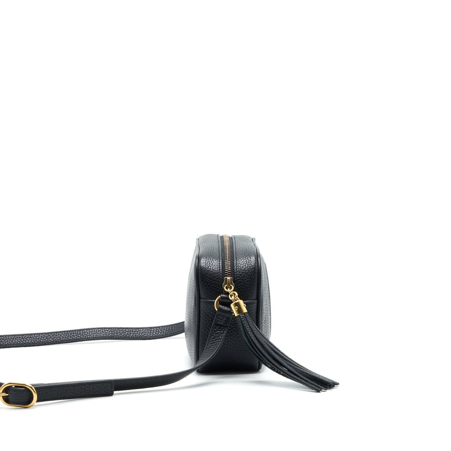 Gucci Soho Disco Crossbody Camera Bag Leather Black Crossbody Bag