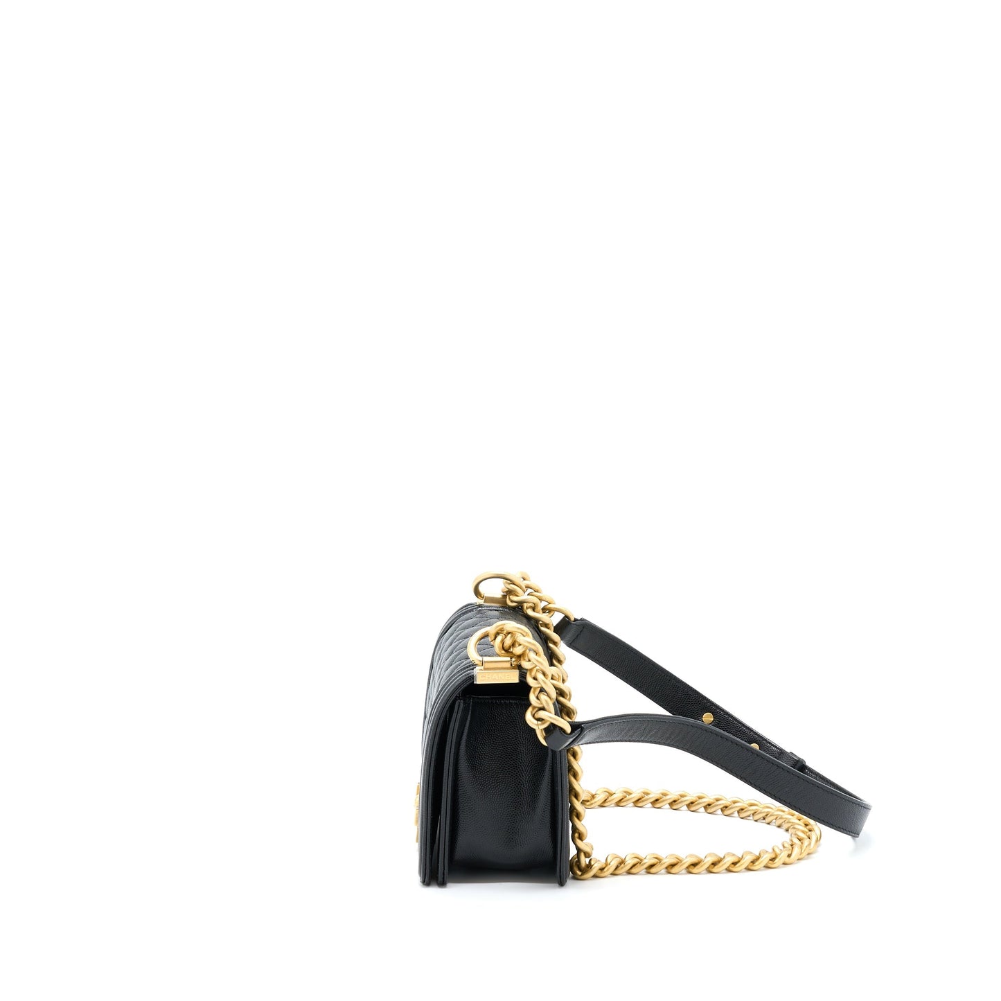 Chanel Boy Caviar GHW Black Small Handbag Ghw 1