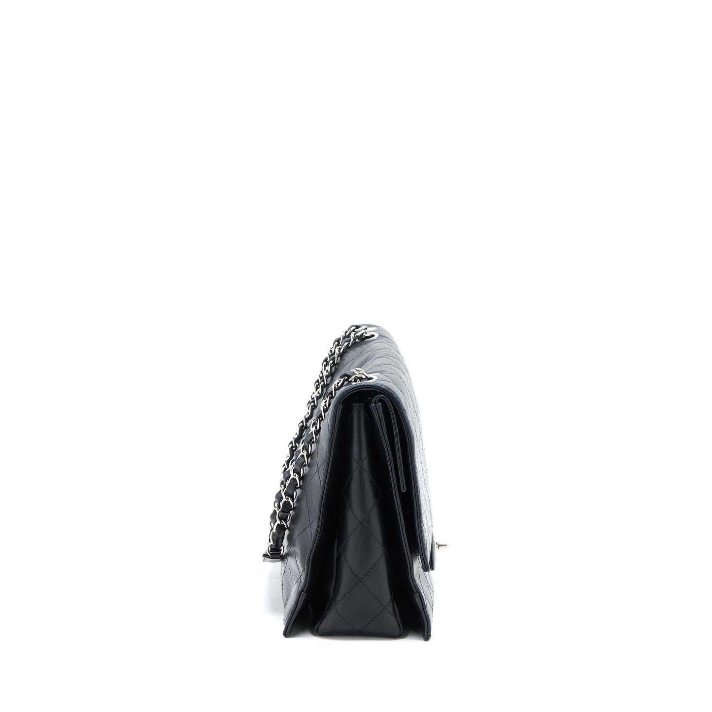 Chanel Quilted Flap Lambskin SHW Black Shoulder Bag