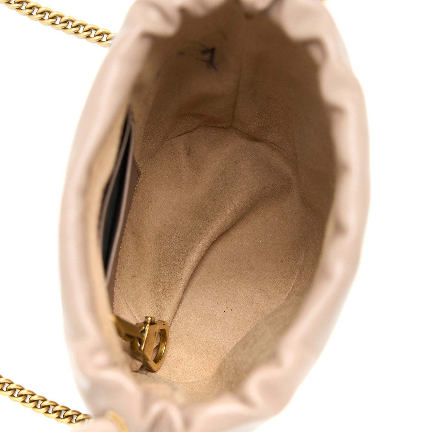 Gucci Marmont Dark Beige Mini Bucket Bag