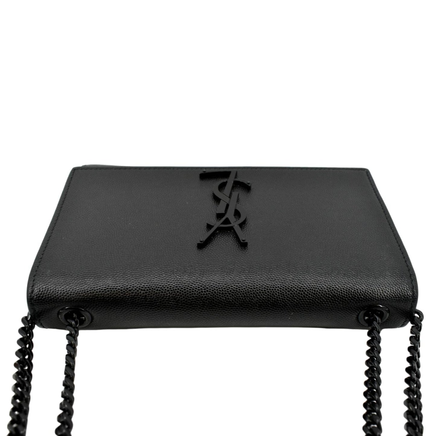 YSL Saint Laurent Yves Kate Clutch Crossbody Bag Leather Black Chain Clutch Bag Kate Chain 1