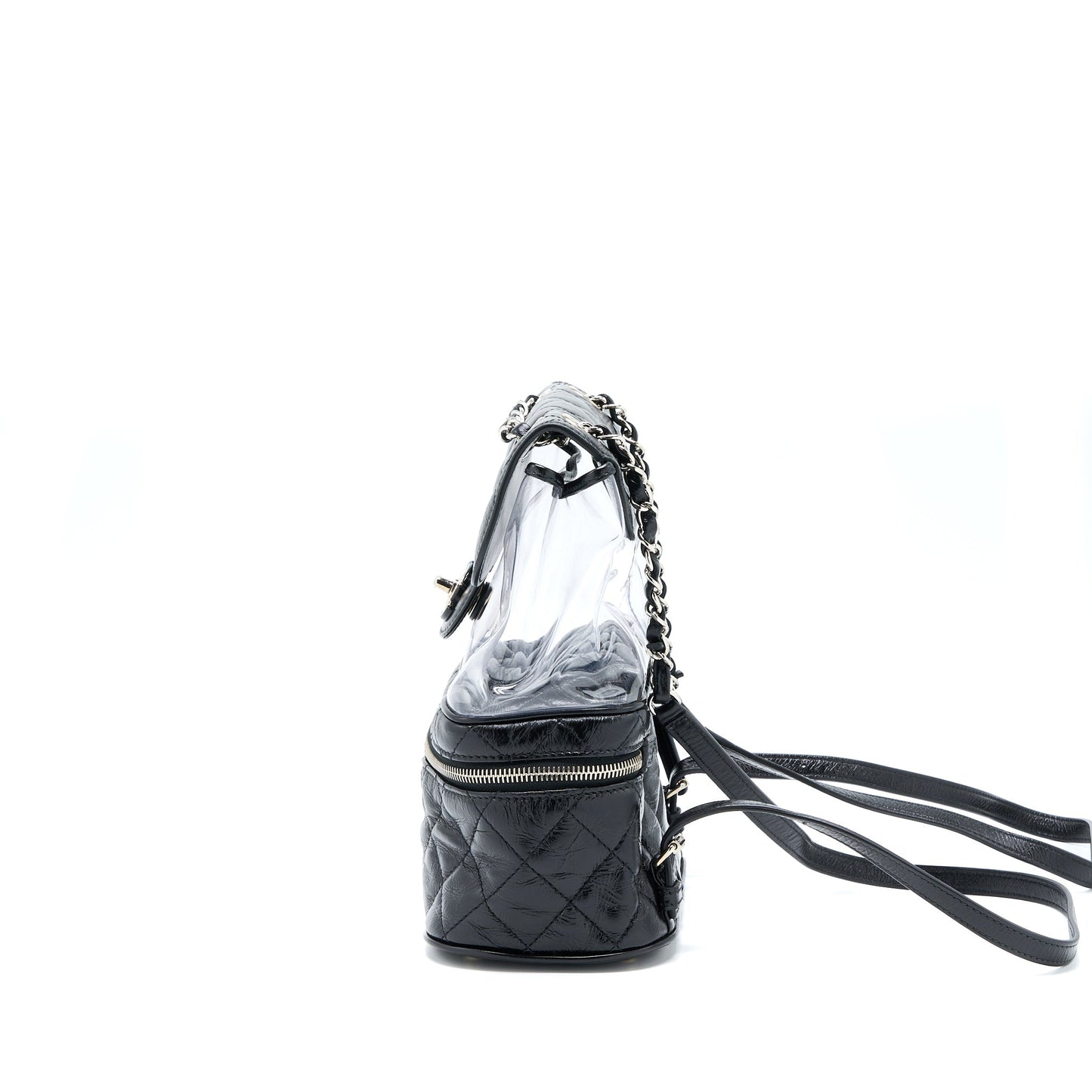 Chanel PVC Aquarium Backpack PVC Aged Calfskin Black