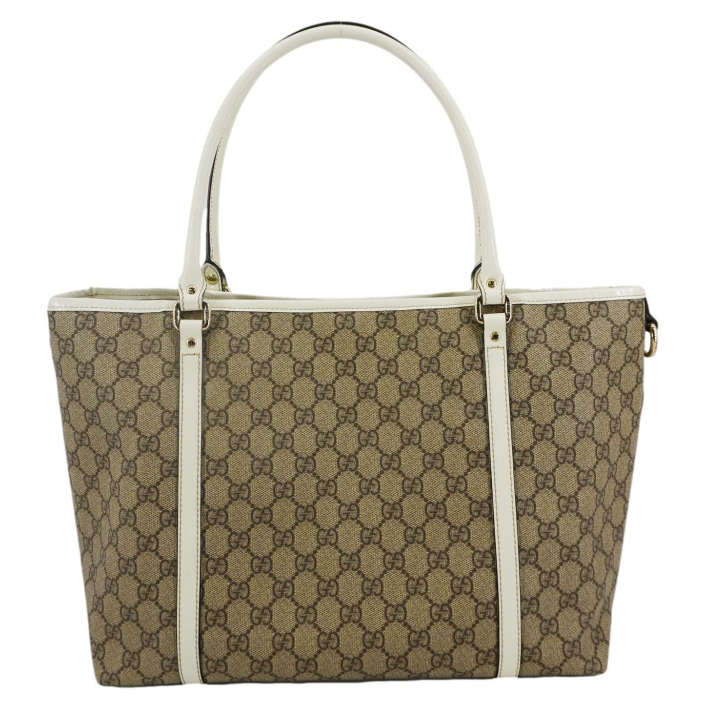 Gucci Joy Supreme Tote Bag Canvas Beige