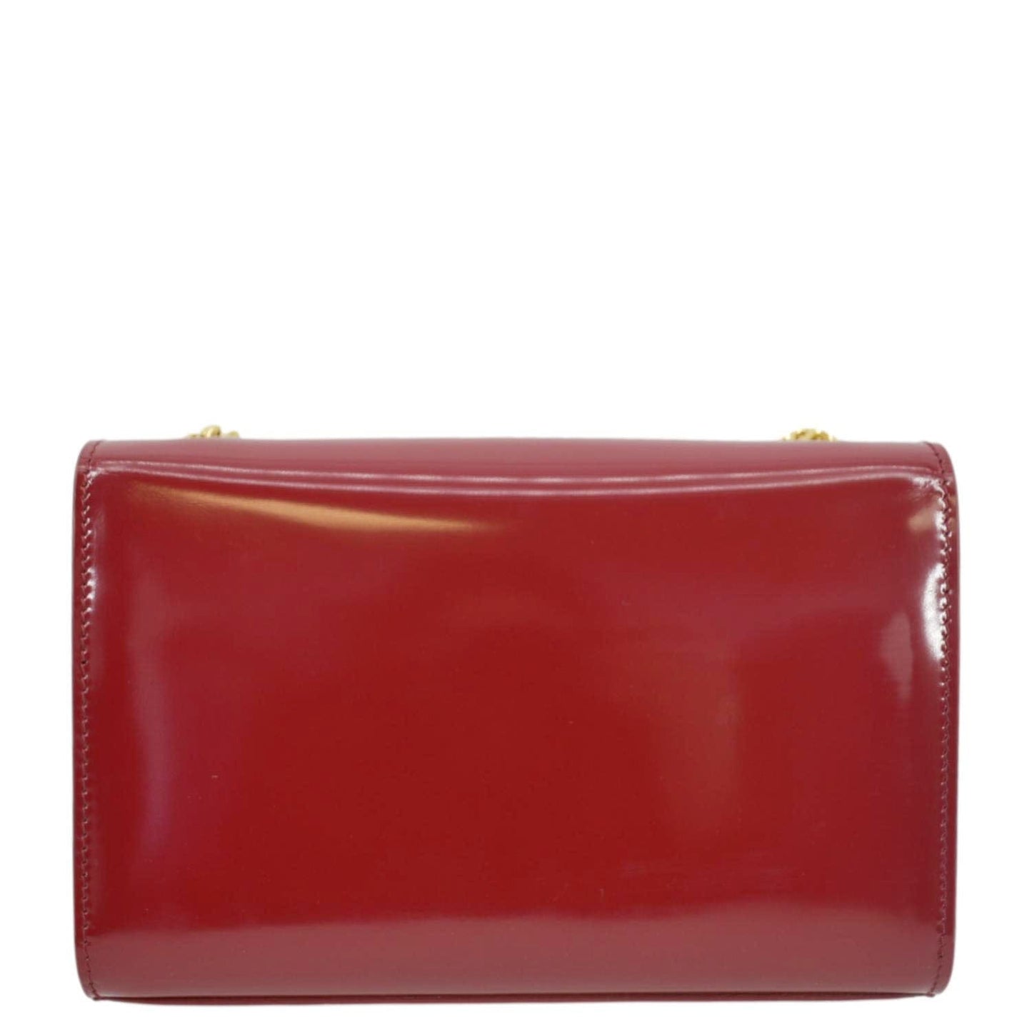 YSL Saint Laurent Yves Kate Clutch Crossbody Bag Leather Red Chain Clutch Bag