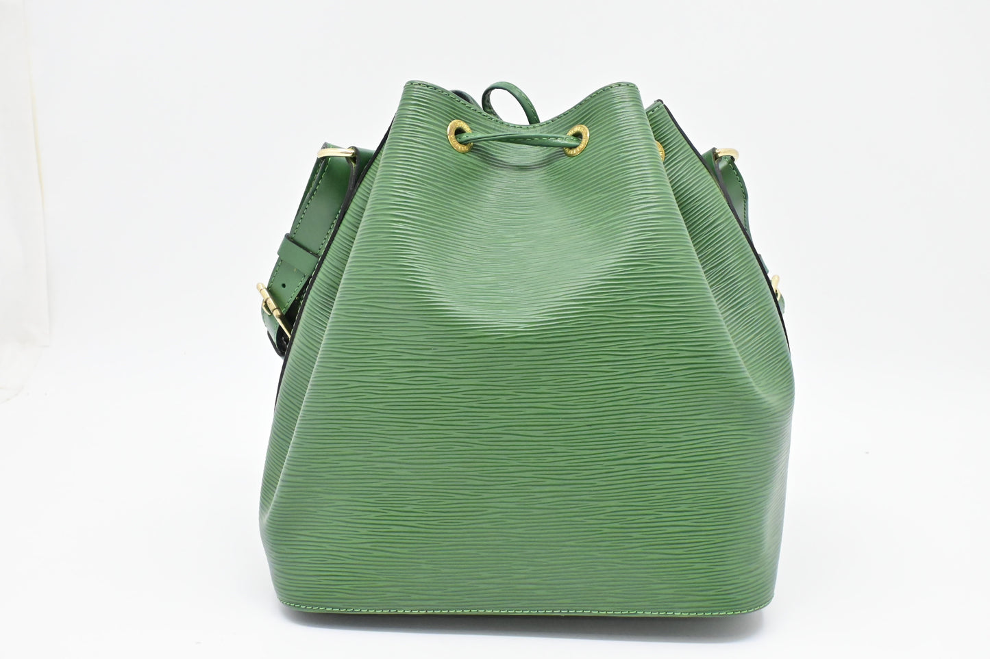 Louis Vuitton Petit Noe Epi Leather Green Handbag