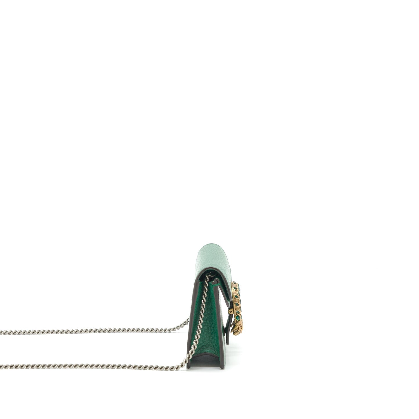Gucci Dionysus Super Bag Ruthenium Sliver Hardware Green Gold Travel Bag