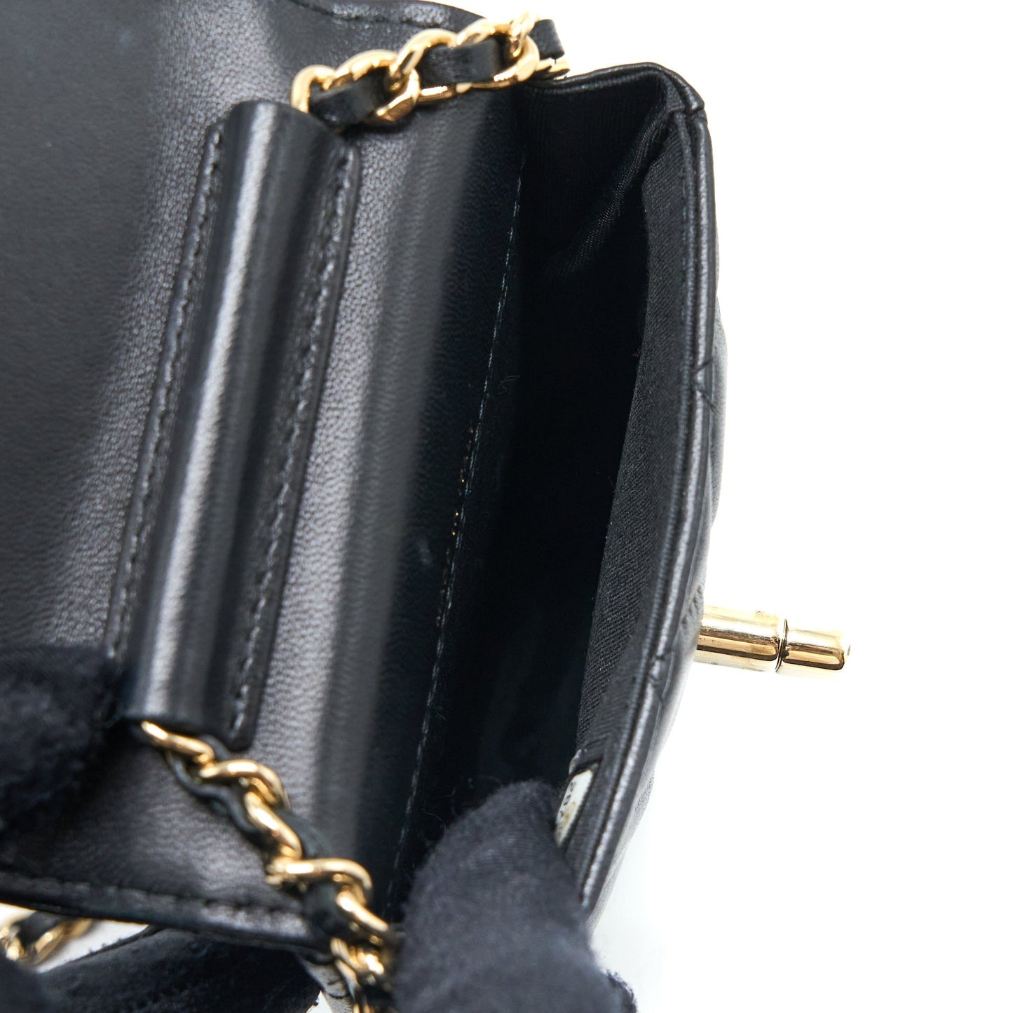 Chanel Flap Phone Lambskin GHW Black Handbag