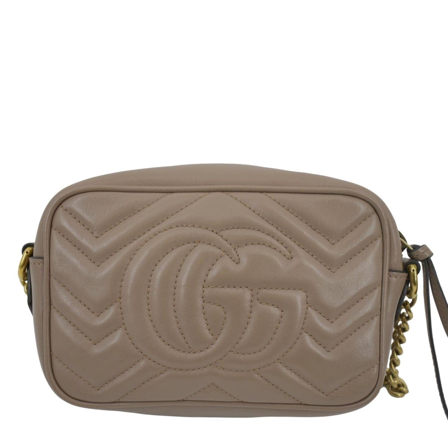 Gucci Marmont Mini Crossbody Bag Dust Leather Matelasse