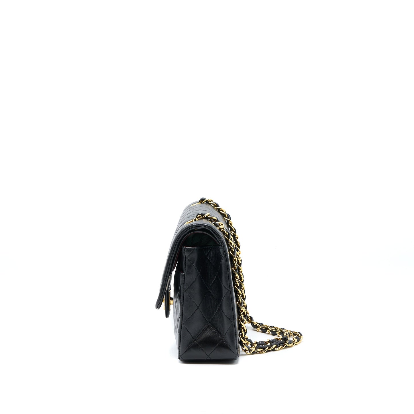 Chanel Flap Lambskin GHW Black Shoulder Bag Lambskin Ghw