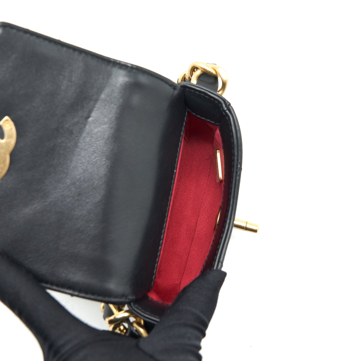 Chanel Flap Giant Lambskin Brushed GHW Black Crossbody Bag