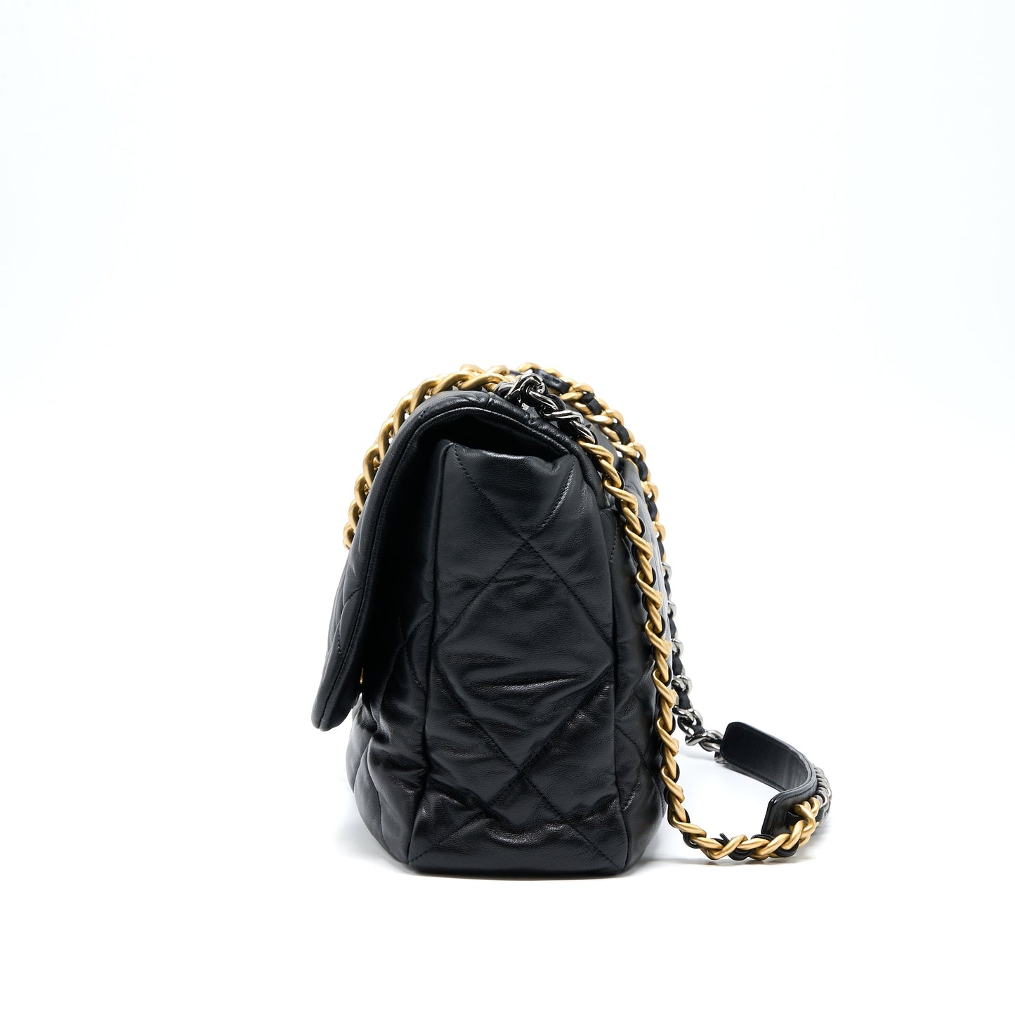 Chanel MAXI 19 Goatskin Hardware Multicolour Black Handbag Hardware 1
