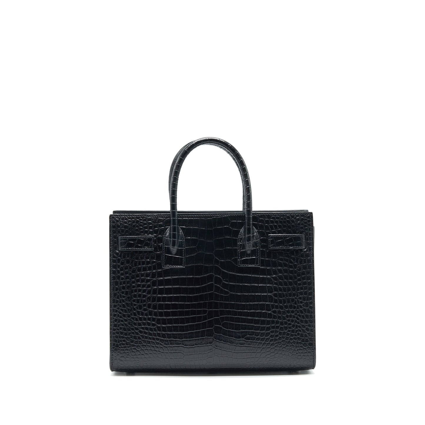 YSL Saint Laurent Saint Laurent Sac De Jour Baby In Leather Black Travel Bag