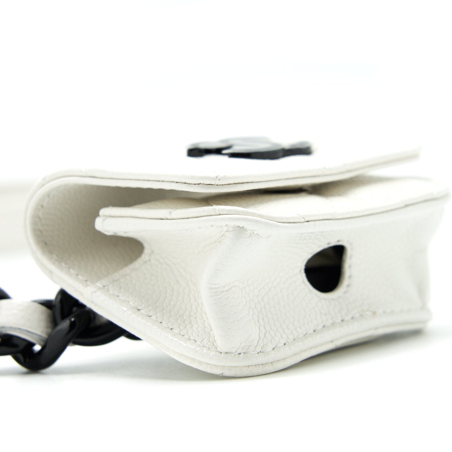 Chanel AirPods Belt Hardware Black White