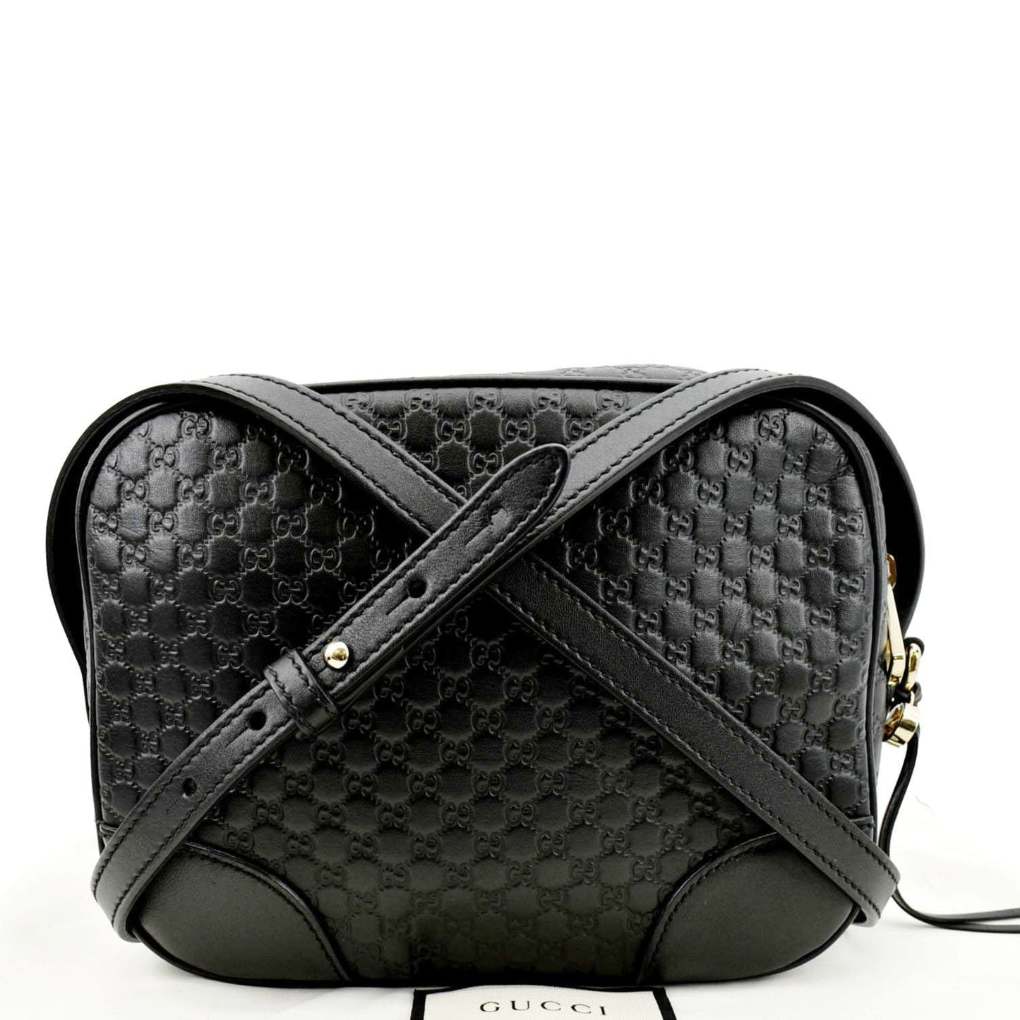 Gucci Bree Microssima Crossbody Bag Leather Black