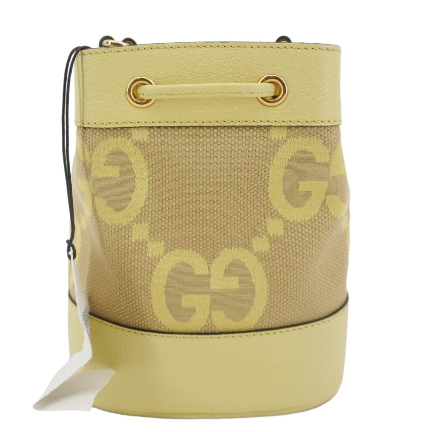 Gucci Ophidia Jumbo Bag Yellow Canvas Bucket Bucket Bag