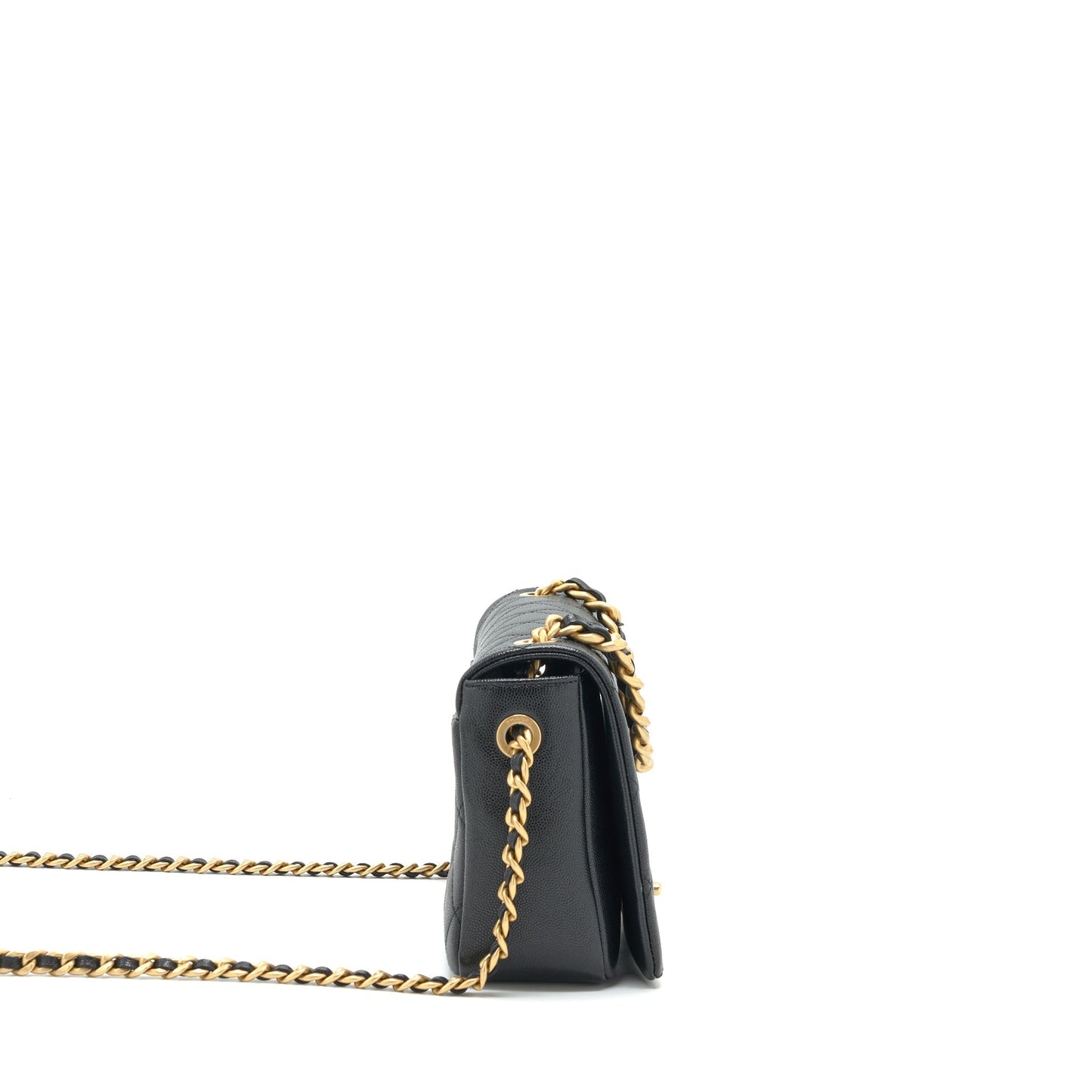 Chanel Seasonal Flap Caviar GHW Black Shoulder Bag