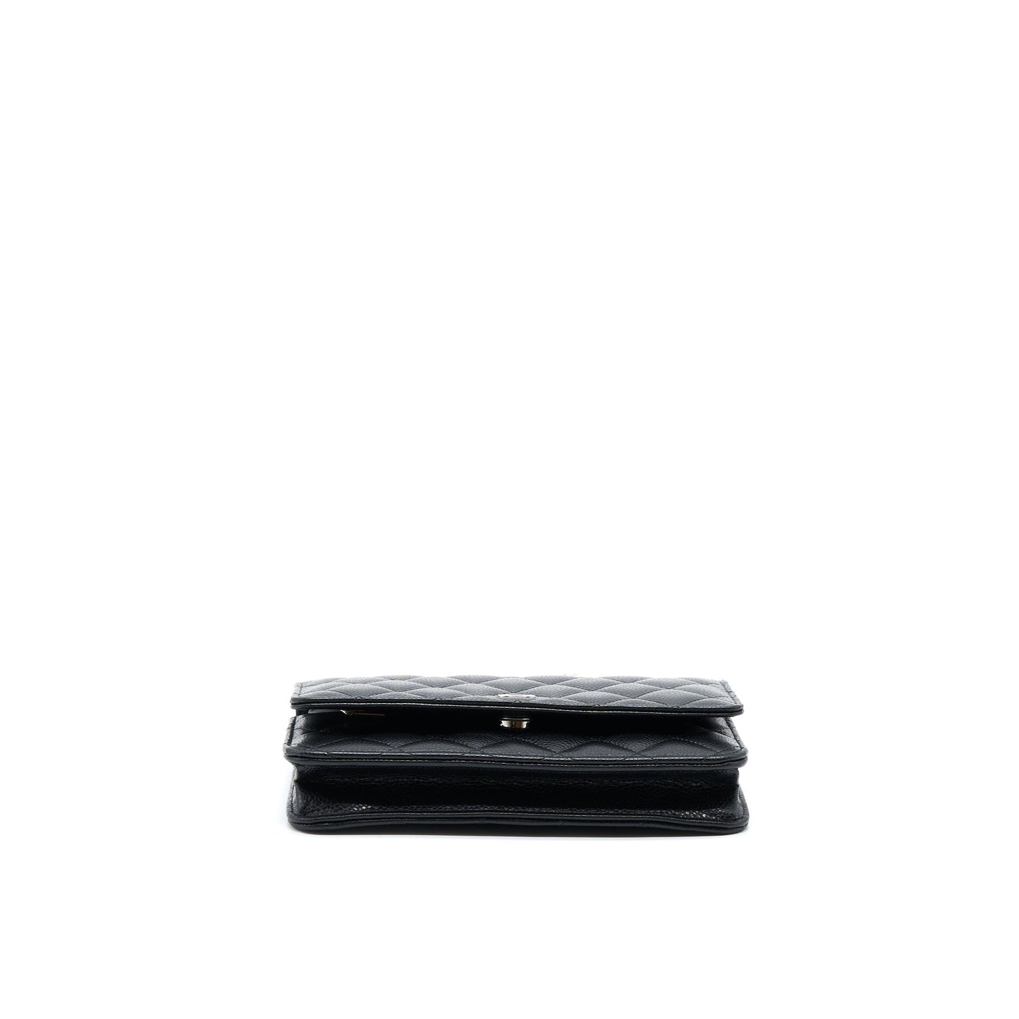 Chanel Classic On Caviar SHW Microchip Black Wallet Case Microchip 2