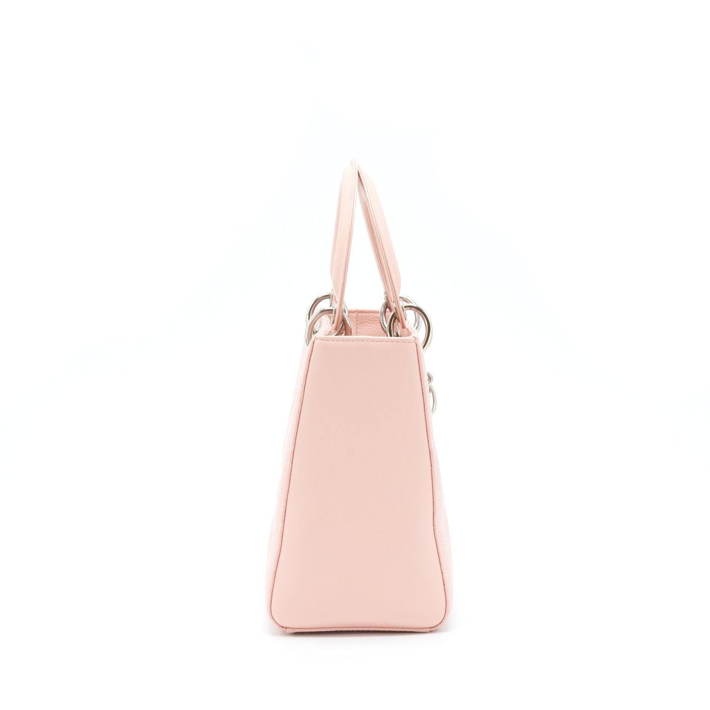 Dior Lady Calfskin Light Handbag Pink Medium Travel Bag
