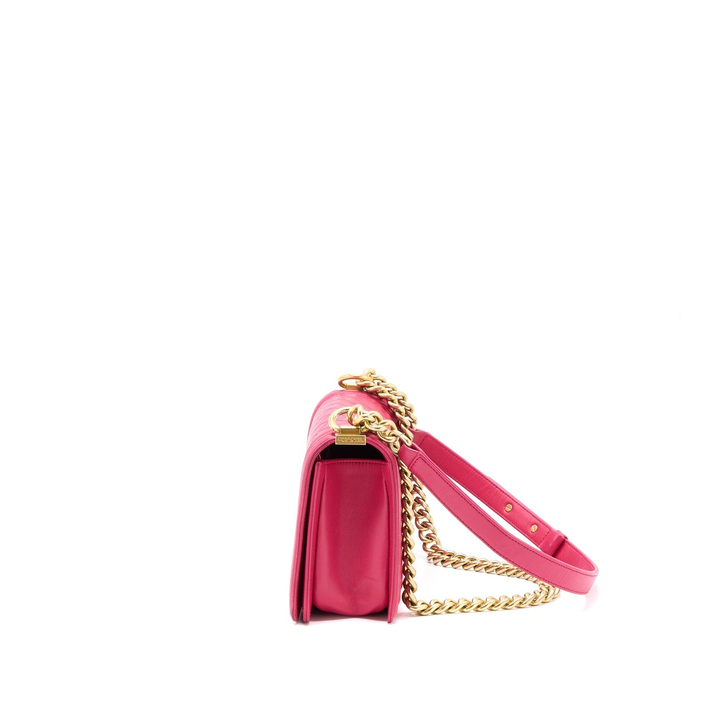 Chanel Boy Lambskin GHW Pink Handbag