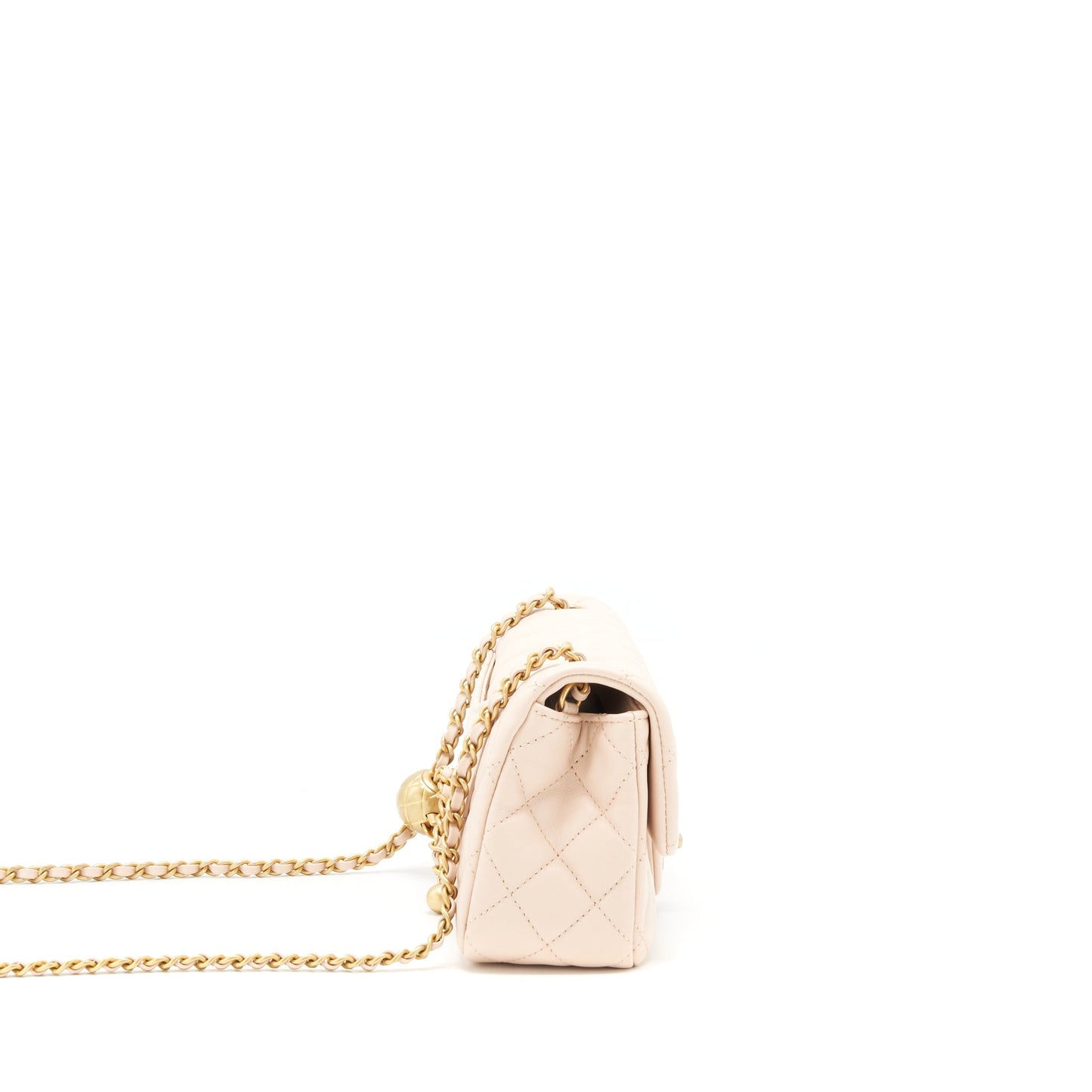 Chanel 22C Pearl Crush Rectangular Flap Lambskin Shoulder Bag
