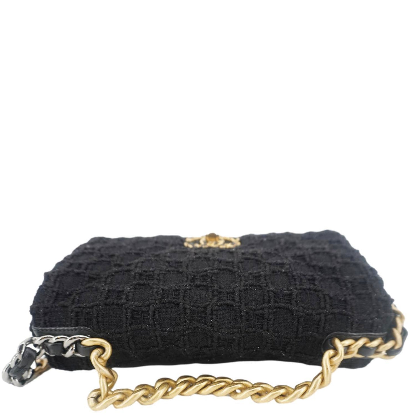 Chanel 19 Flap Tweed Black Travel Bag