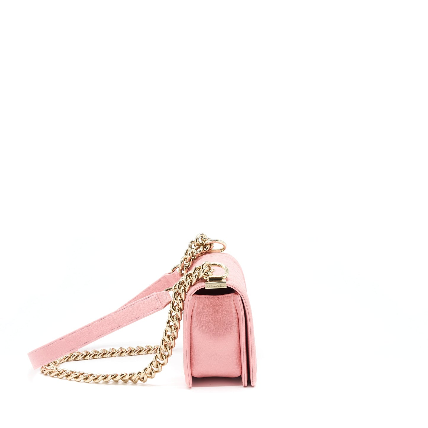 Chanel Boy Caviar Light LGHW Pink Small Handbag