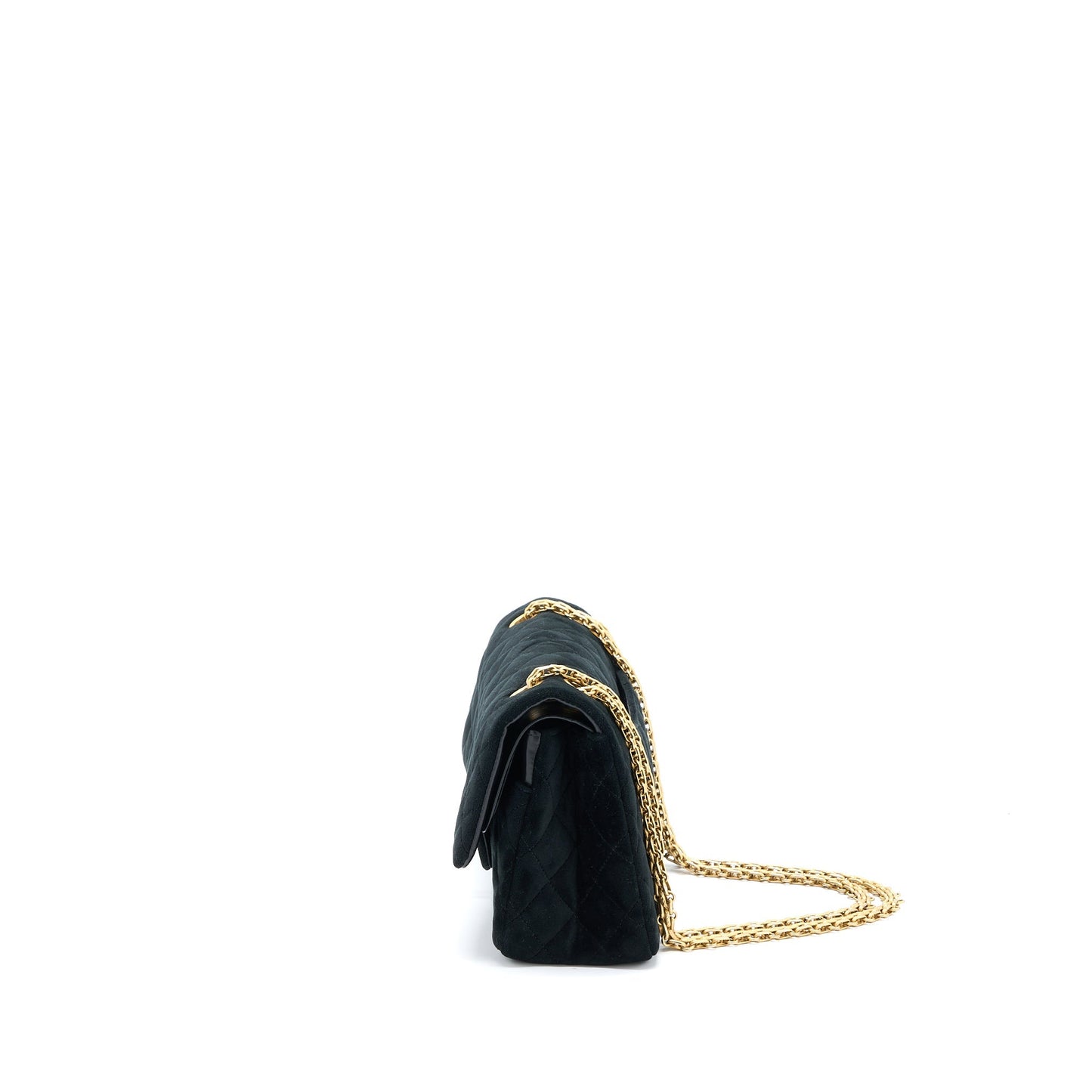 Chanel 2.55 Reissue Flap Velvet GHW Black Small Shoulder Bag