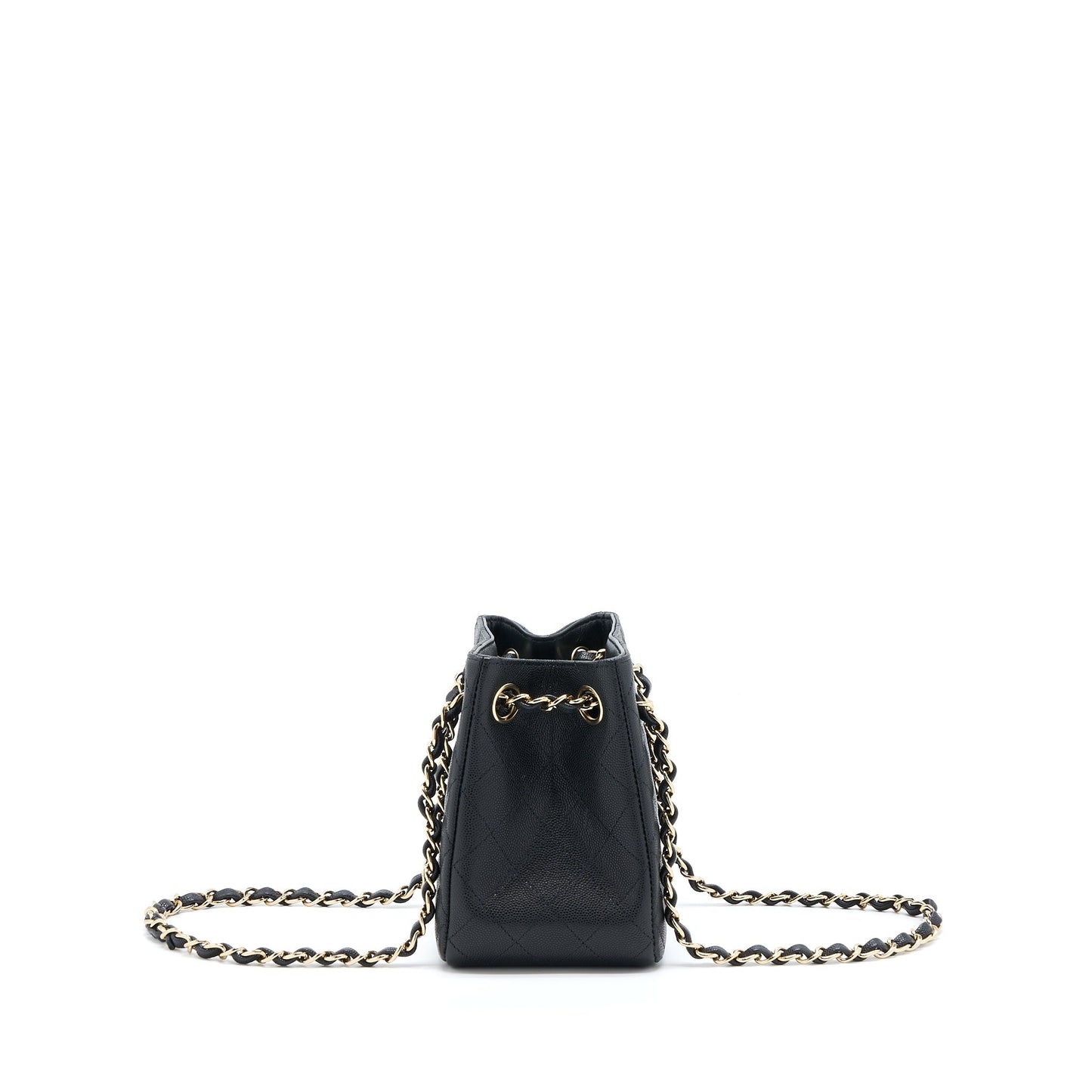 Chanel 22S Bucket Caviar LGHW Microchip Black Bucket Bag Lghw Microchip