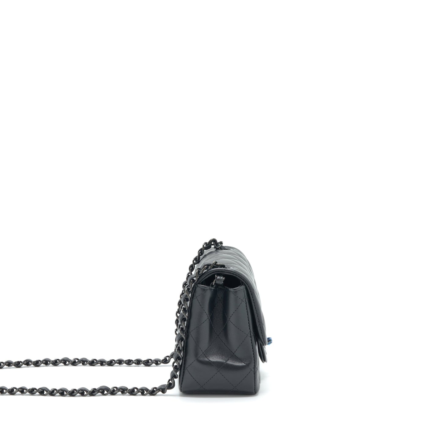 Chanel Square Flap Lambskin So Black Shoulder Bag