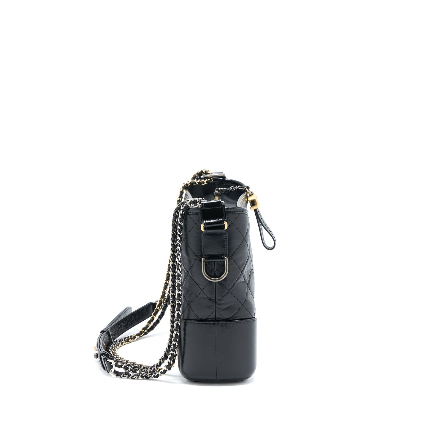 Chanel Gabrielle Hobo Aged Calfskin Hardware Multicolour Black Shoulder Bag Hardware 1
