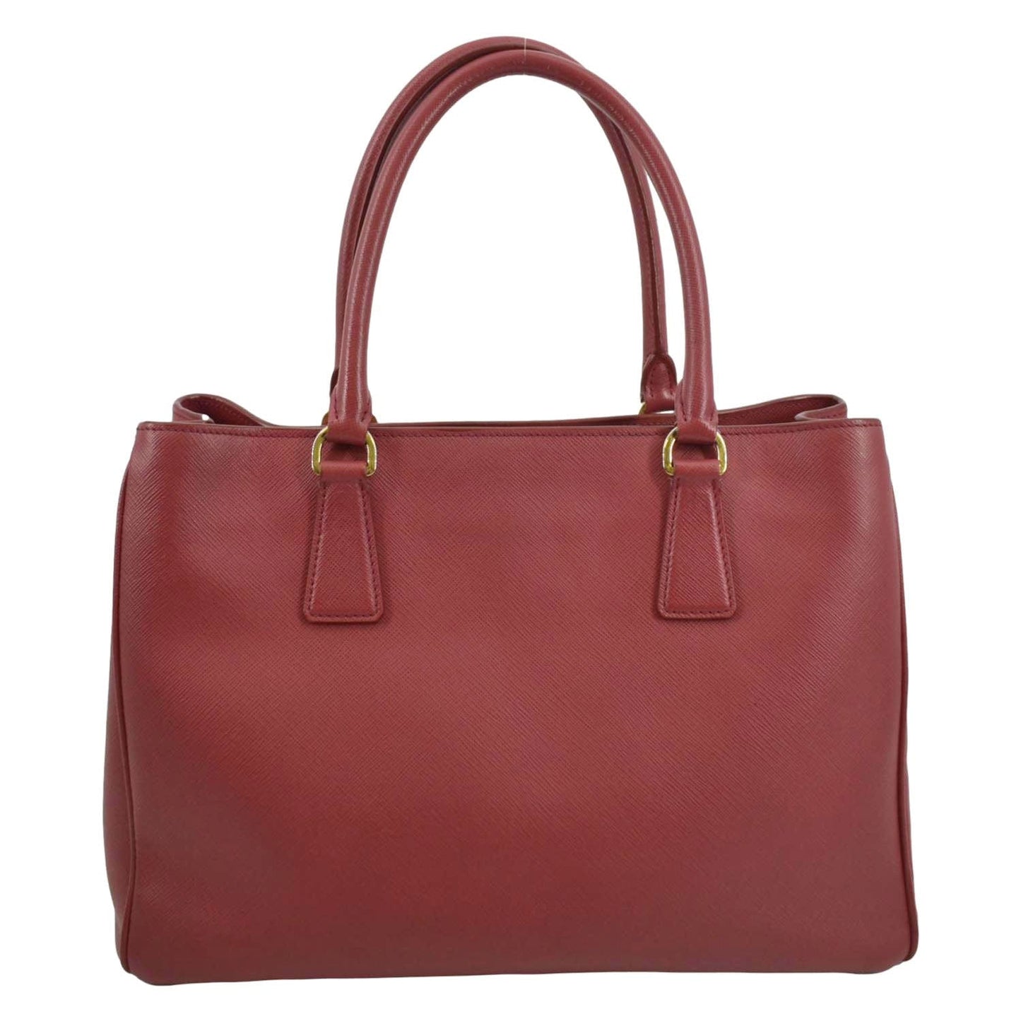 Lux Saffiano Top Handle Satchel Bag Leather Red Travel Bag