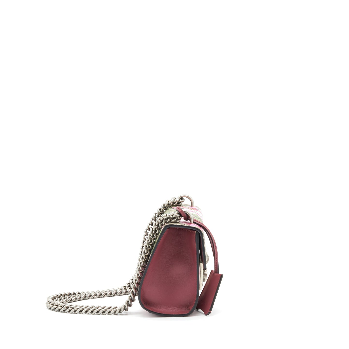 Gucci Padlock Print Handbag Pink Small Travel Bag Print Pink