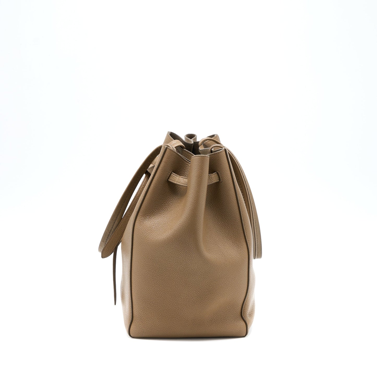 Celine Cabas Phantom Calfskin Taupe Handbag Small Travel Bag