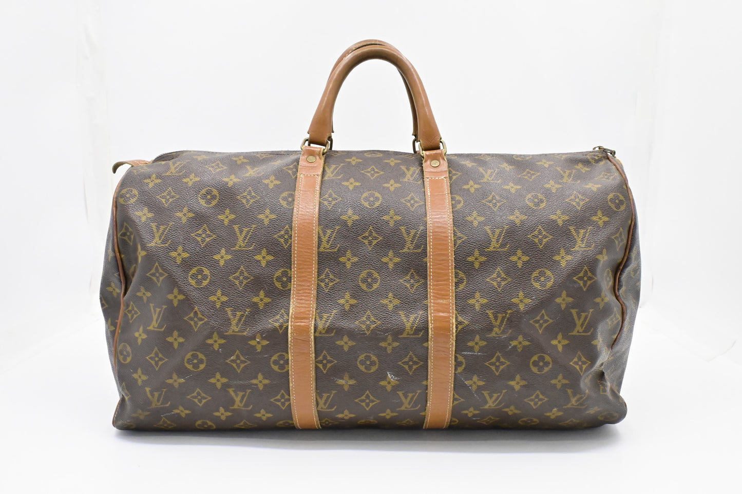 Louis Vuitton French Company Keepall 50 Monogram Canvas Travel Bag