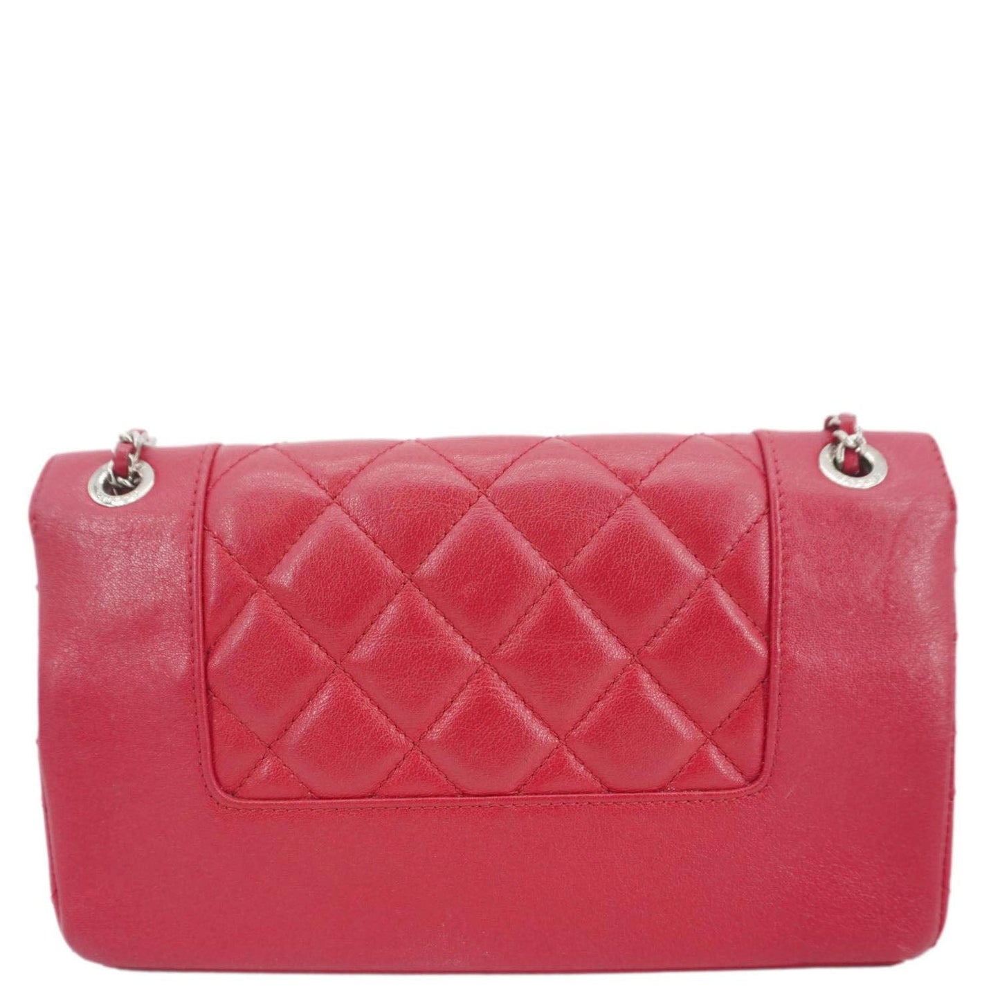 Chanel Mademoiselle Flap Sheepskin Leather Crossbody Bag Pink