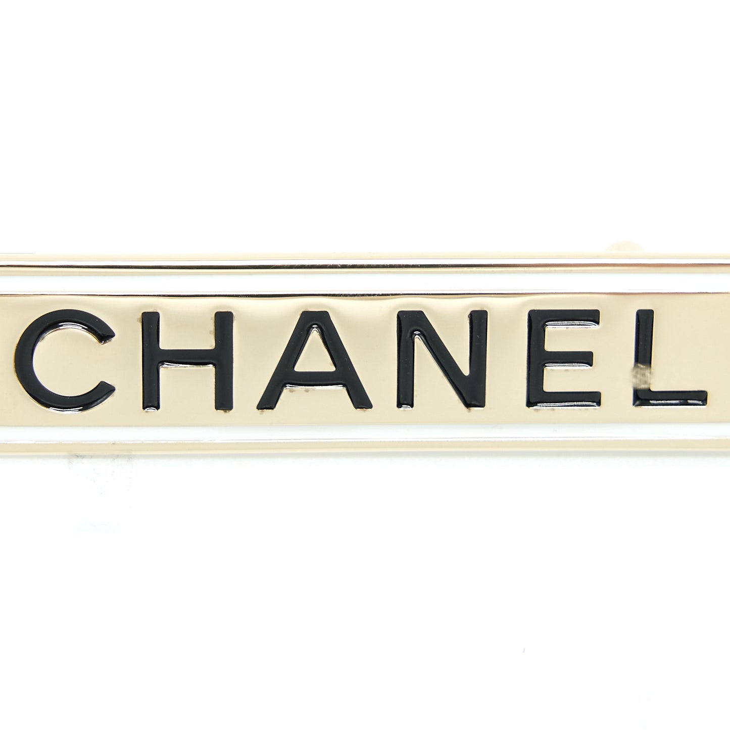 Chanel Letter Brooch Light Tone Gold Handbag